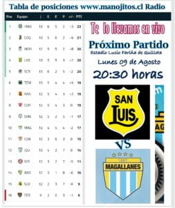 MAGALLANES VA POR MAS ANTE SAN LUIS 3