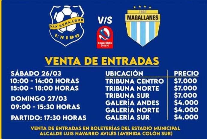 MAGALLANES VS SAN BERNARDO UNIDO COPA CHILE 2022 1