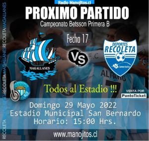 MAGALLANES RECIBE AL COLISTA DEPORTES RECOLETA 3