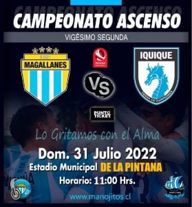 MAGALLANES VS IQUIQUE SE JUGARA EN LA PINTANA 3