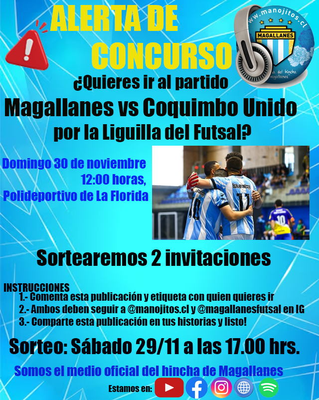 Apoyemos al Futsal: Magallanes enfrentará a Coquimbo Unido en fecha clave de la Liguilla por el Título 2