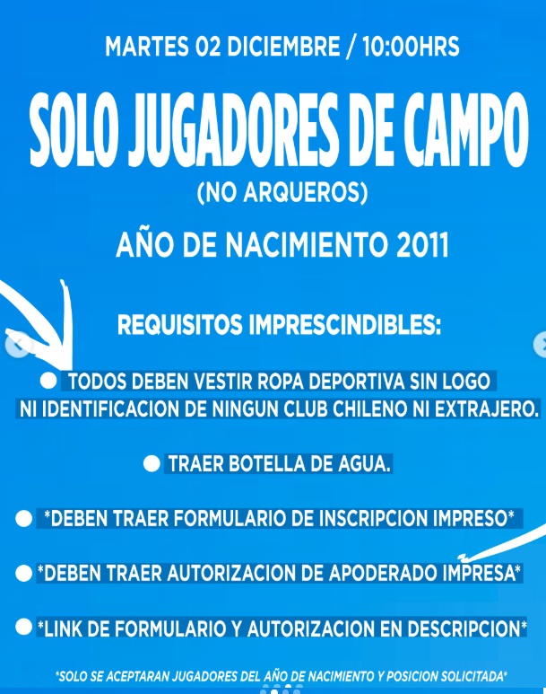 Atención chicos! Magallanes anuncia pruebas masivas para niños nacidos en 2011 y 2013 2