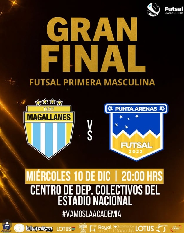 Todos a apoyar a la Academia: Magallanes y Punta Arenas definirán al campeón del Futsal este miércoles 2