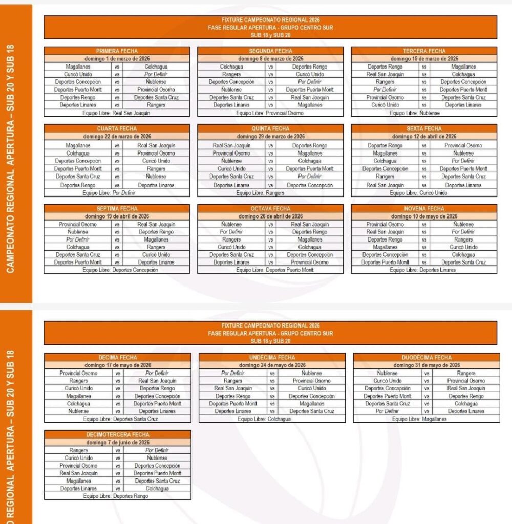 El fútbol joven vuelve en marzo: Revelan fixture de los torneos formativos en que participará Magallanes 3