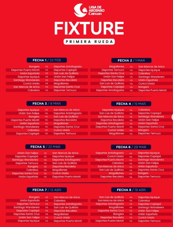 La aventura comienza en Curicó: ANFP revela el fixture del Torneo Ascenso 2026 1